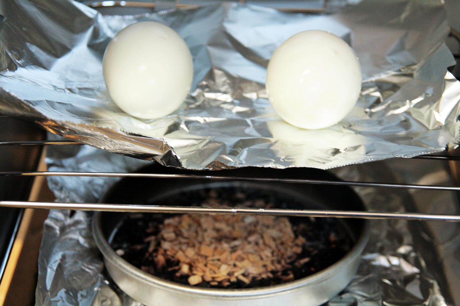 ゆで卵燻製